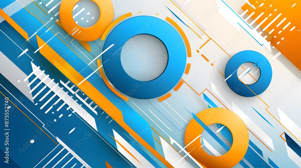 Obraz premium colorful 3d geometric background