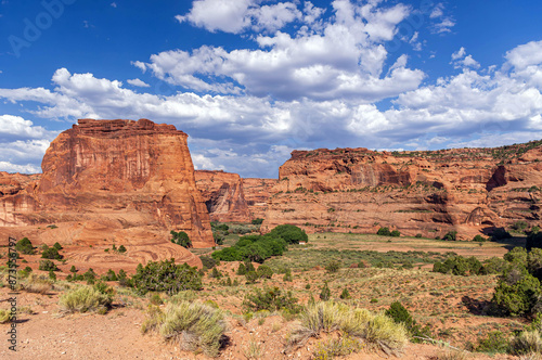 Scenic Landscape of Canyon de Chelly National Monument in Arizona