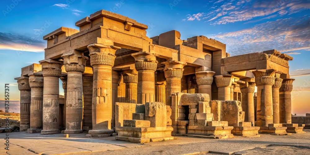 Φωτογραφία Ancient ruins of temple of Sebek in Kom Ombo, Egypt , Ancient, ruins, temple, Se