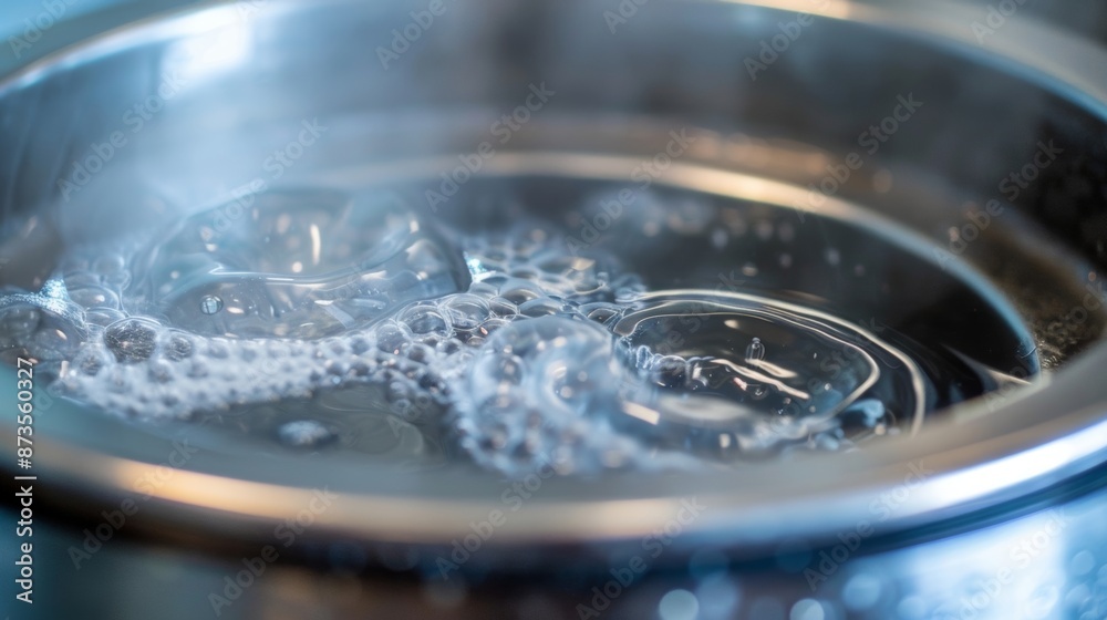 A closeup of the insulated water chamber on a sous vide circulator maintaining a consistent temperature for precise cooking results.