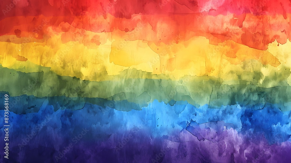 Fototapeta premium rainbow watercolor background