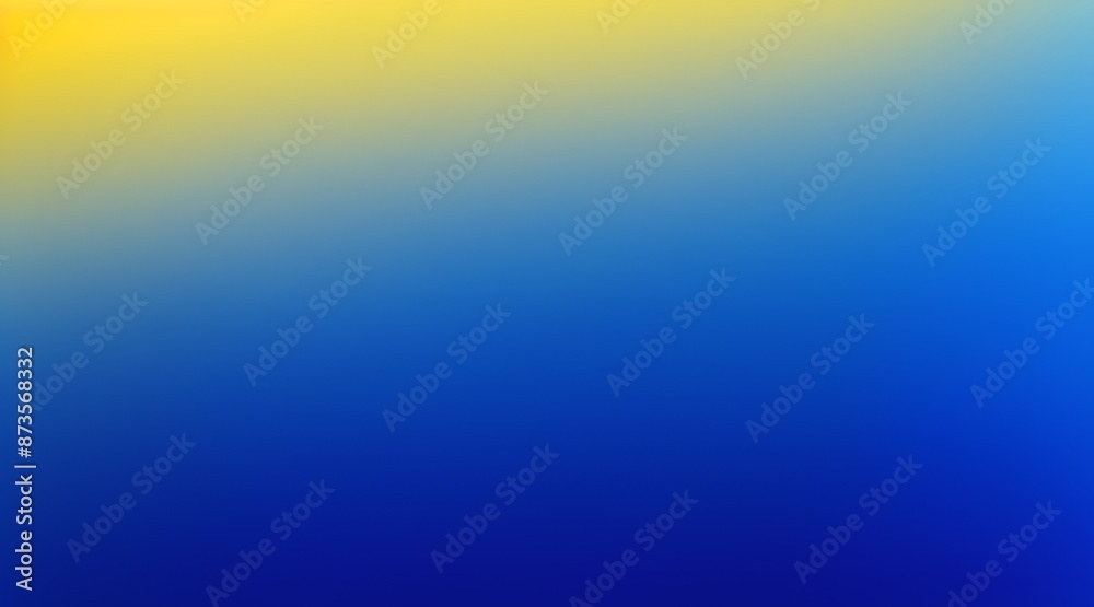 Blue yellow grainy noise texture poster background, abstract color gradient banner backdrop design