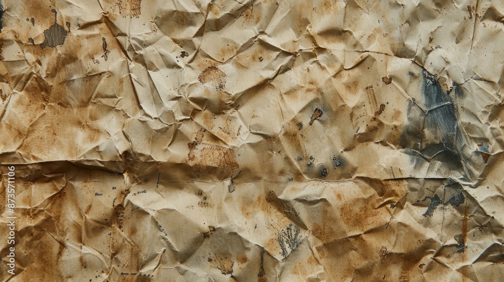 Texture of old paper with age marks Texture of old paper with age marks
