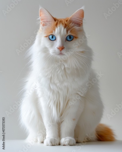 a Turkish Van cat 