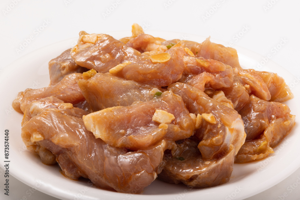 豚ももカットステーキ（焦がしにんにく）アメリカ産