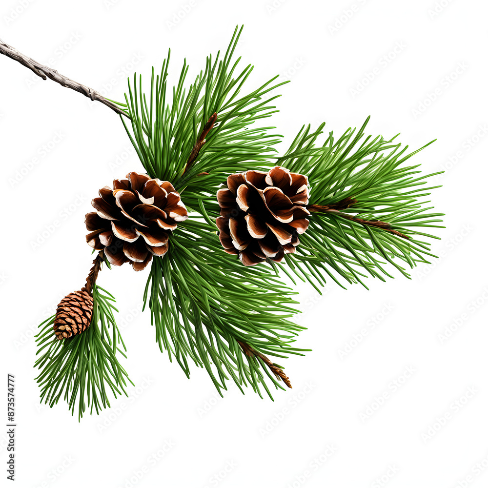 Fototapeta premium Pine needles and pine cones