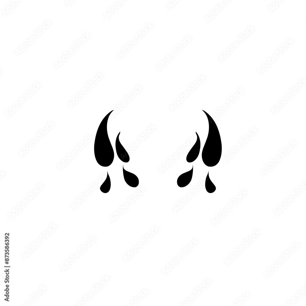 black cartoon tears black cartoon tears