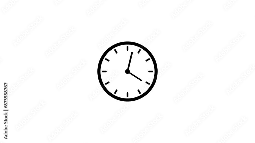 Abstract spinning clock icon and looping arrows 24 hour day fast speed. Abstract spinning clock icon and looping arrows 24 hour day fast speed.