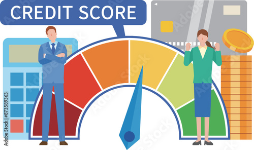 クレジットスコアのイメージイラスト