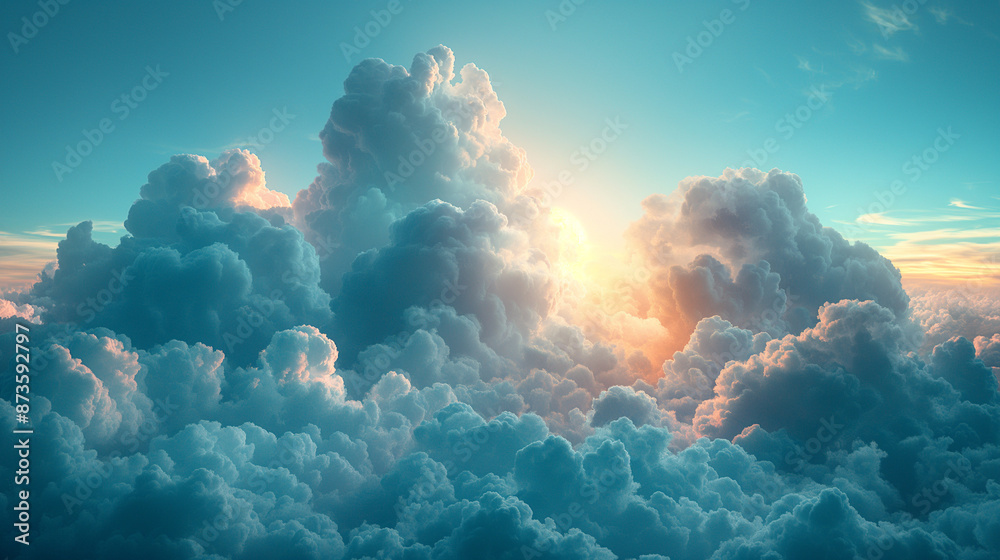Fototapeta premium Pastel Clouds Background,Pastel Background, Clouds Background.