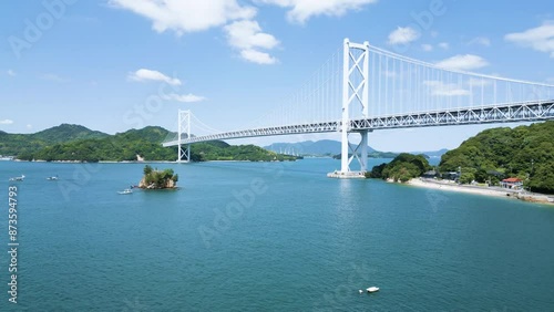 因島大橋(ドローン空撮)　広島県尾道市