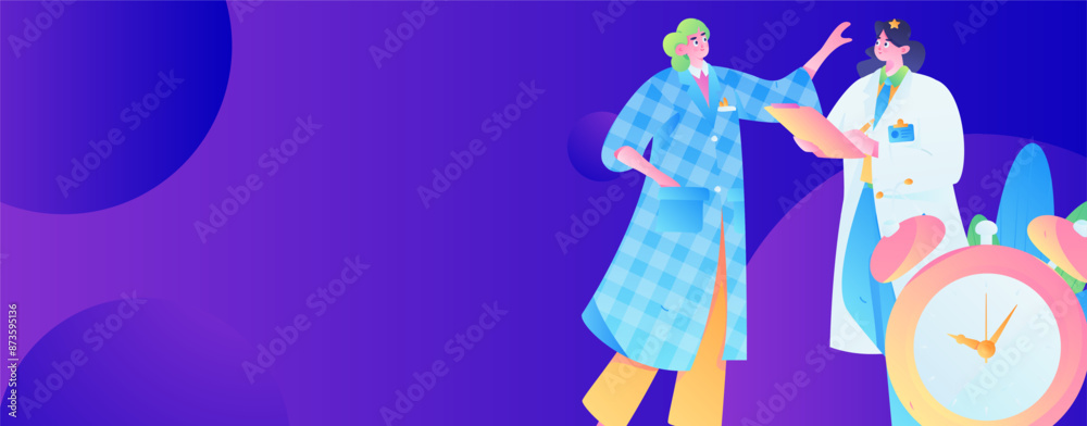 Medical characters fighting the epidemic flat vector concept operation hand drawn illustration
