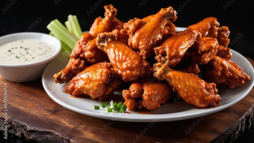 Freshly Crafted Chicken Wings, Succulent and Served with a Zesty Sauce Freshly Crafted Chicken Wings, Succulent and Served with a Zesty Sauce