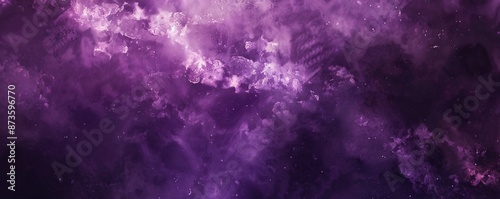 Purple and White Abstract Swirls