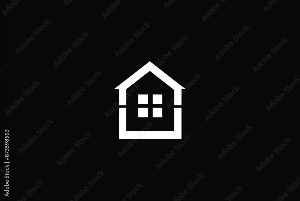home window property business or real estate rent business iconic logomark, icon symbol home window property business or real estate rent business iconic logomark, icon symbol