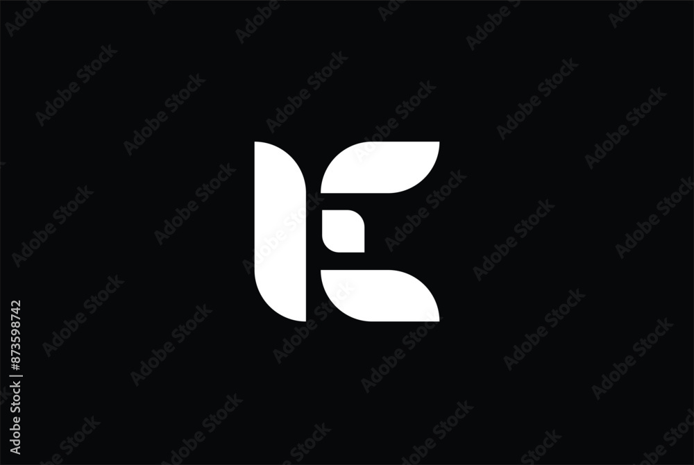 letter K C CK flower or flame abstract logo letter K C CK flower or flame abstract logo