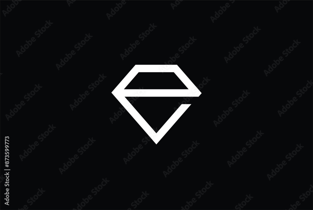 initial letter E with diamond icon abstract vector, letter E envelope message deliver logo initial letter E with diamond icon abstract vector, letter E envelope message deliver logo