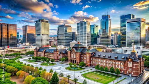 Tokyo Cityscape in Marunouchi District photo