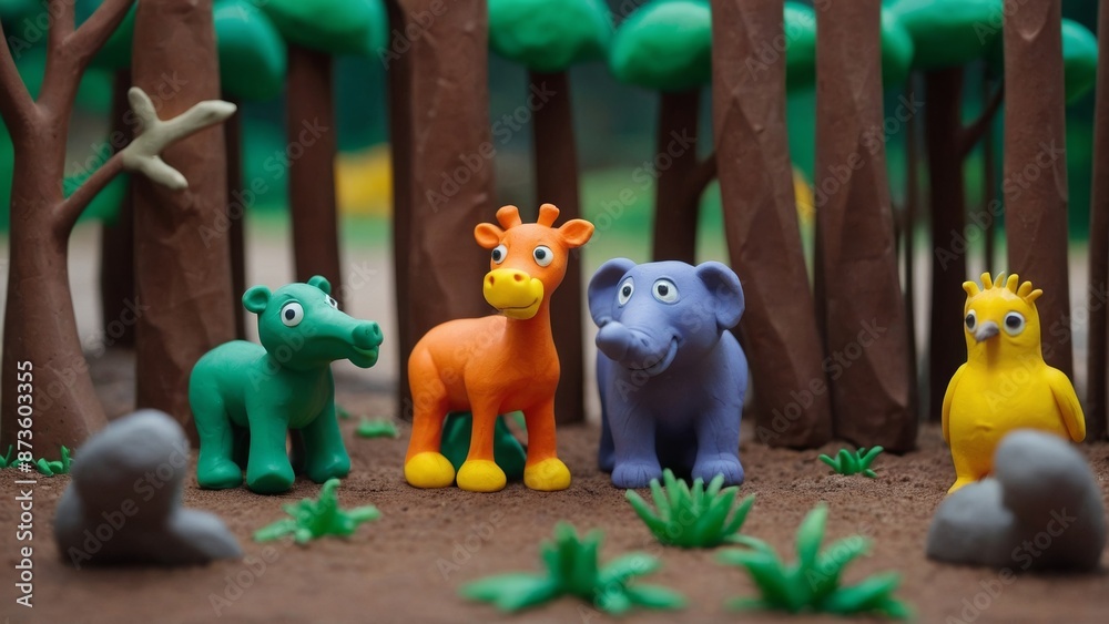 Engaging claymation tale of a magical day at the zoo for children Engaging claymation tale of a magical day at the zoo for children