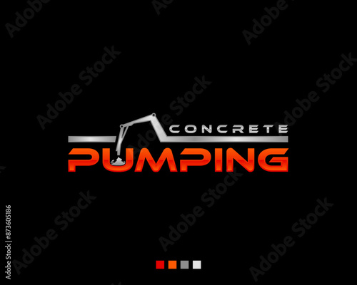 Concrete pumping logo