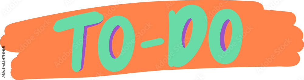 Fototapeta premium To-Do Word Doodle