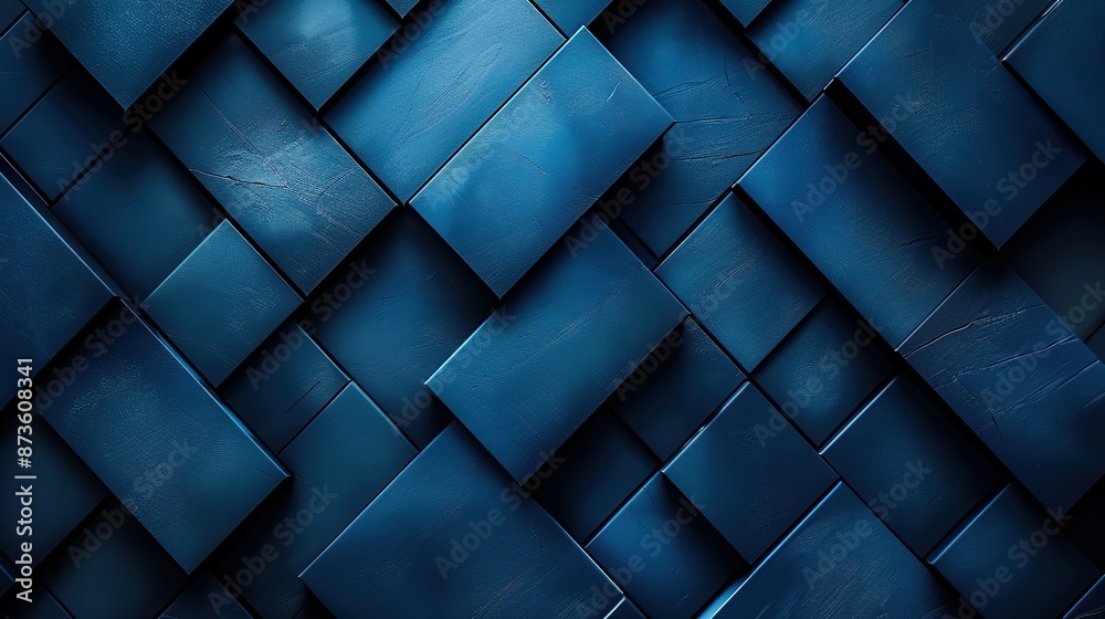 Fototapeta premium Dark blue block background image high-end matte gradient background above and use it as wallpaper.