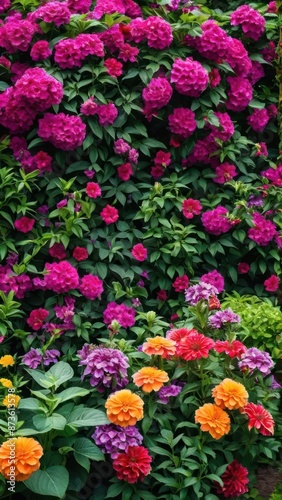 Wallpaper Mural A Vibrant Garden Alive with Full-Bloom Flowers Torontodigital.ca