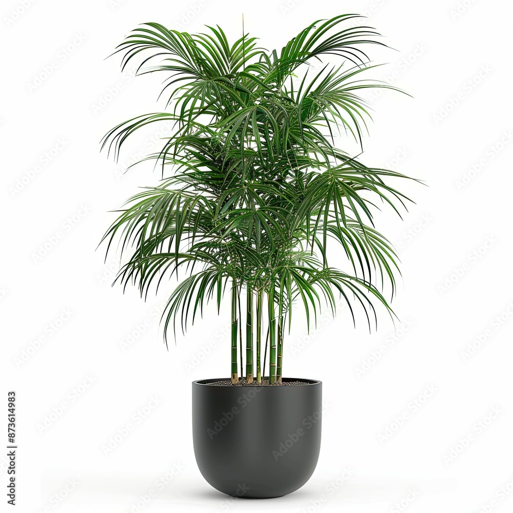  plant pot photography on white background