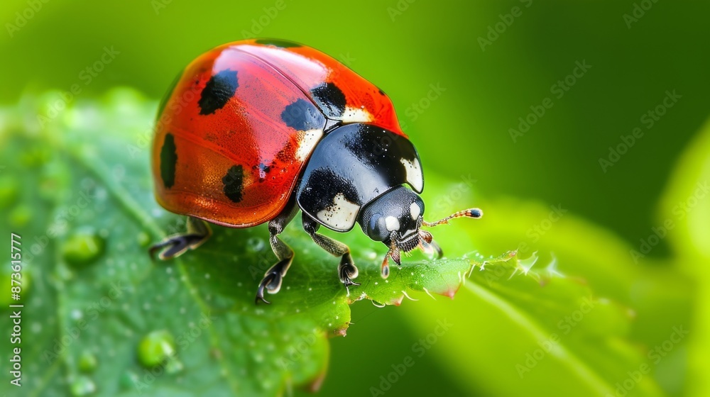 Ladybug on a Leaf. Ladybug on a Leaf.