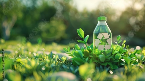 A social media graphic featuring a catchy slogan promoting the use of biodegradable materials such as Reduce Reuse Biodegrade.