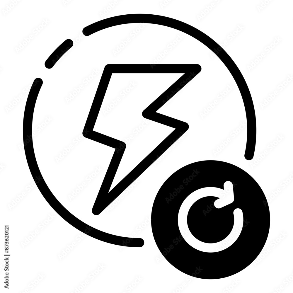 Renewable Energy Line Icon Symbol Renewable Energy Line Icon Symbol