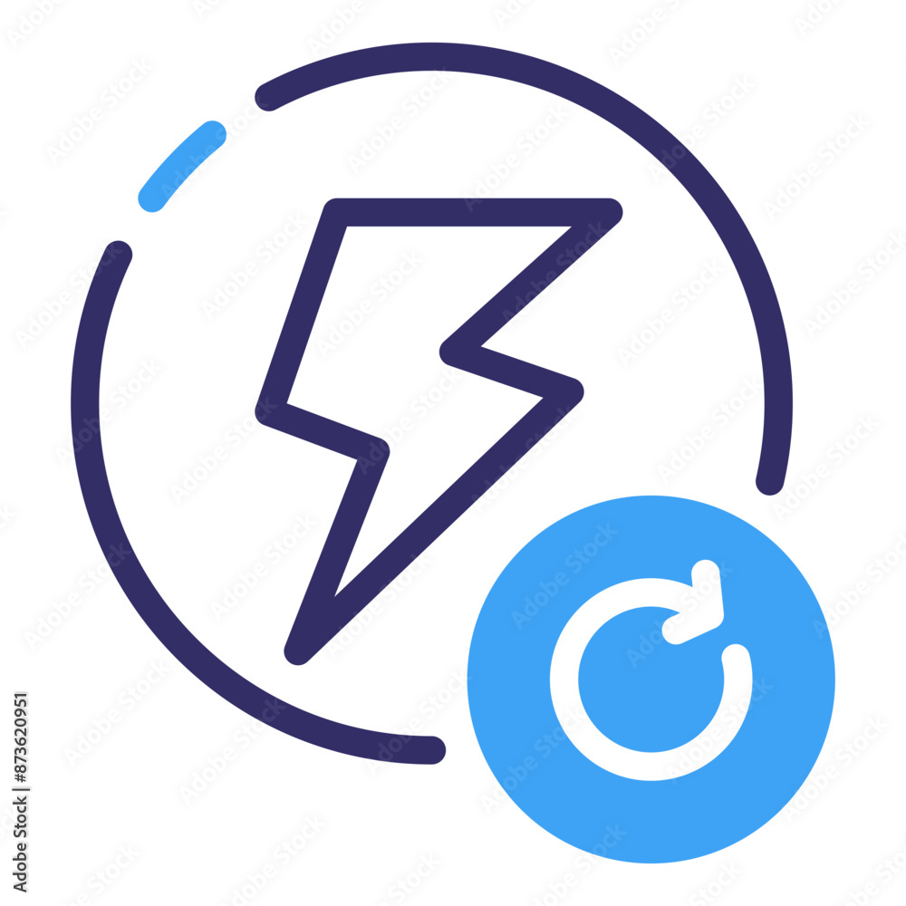 Renewable Energy Line Icon Symbol Renewable Energy Line Icon Symbol