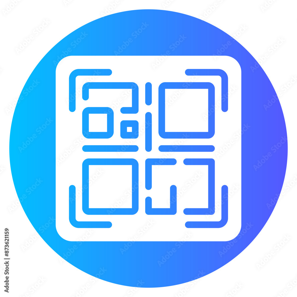 qr code gradient icon qr code gradient icon