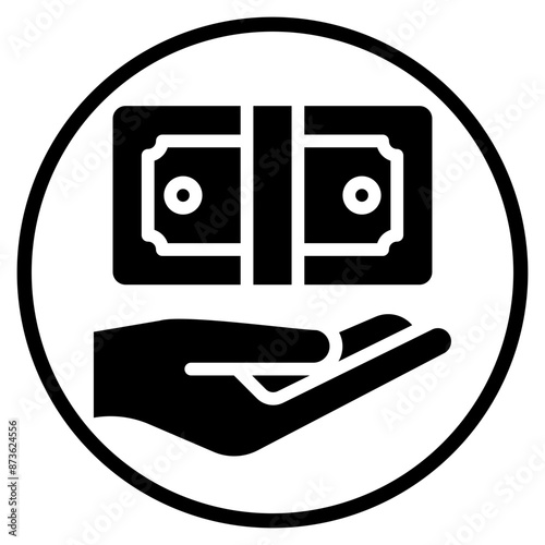 money glyph icon