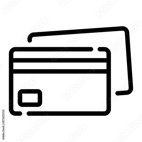 credit card line icon