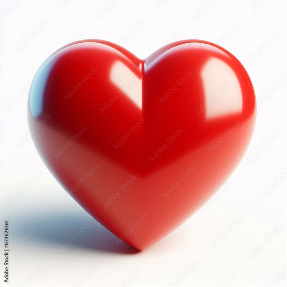 Love Heart on White Background Love Heart on White Background