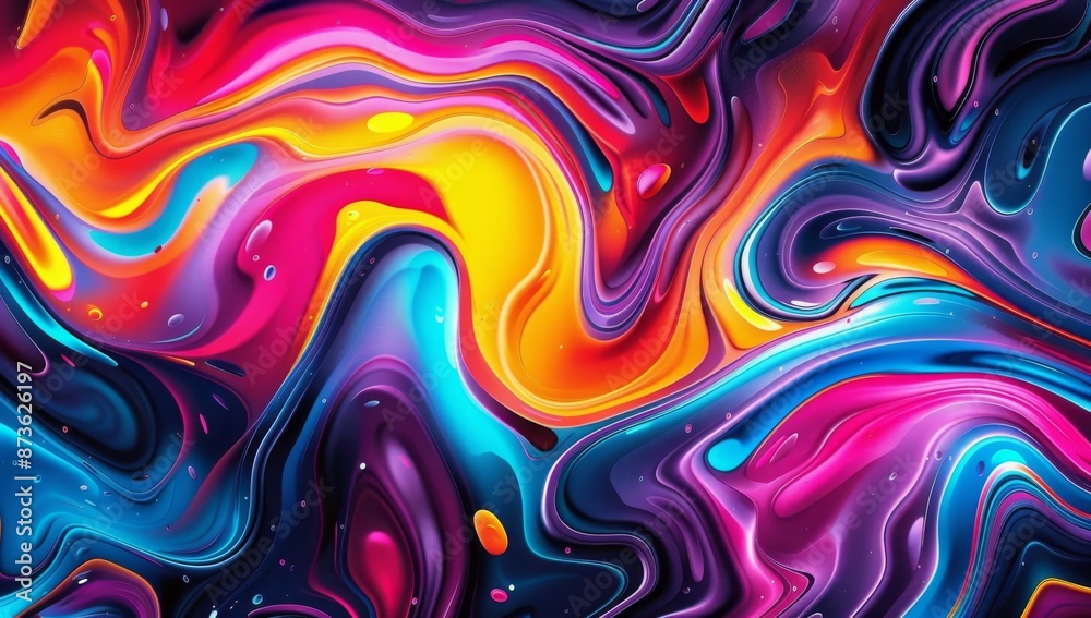 Abstract Swirling Liquid Art Abstract Swirling Liquid Art