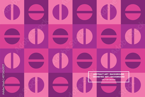 Circular and Circle Shapes and Designs Purple and Red Colors Geometric Pattern Abstract Pattern Seamless 