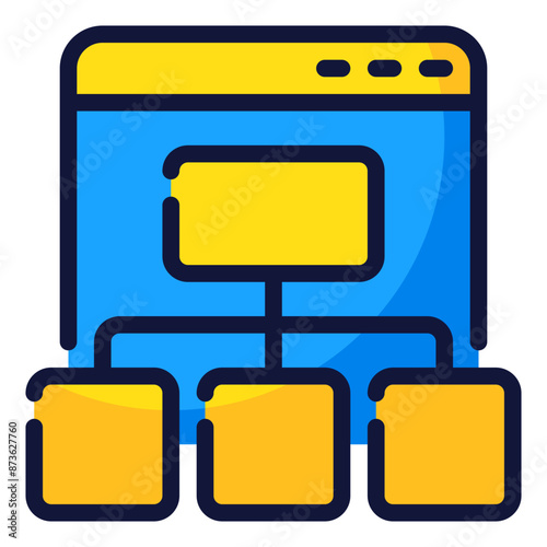 site map icon illustration