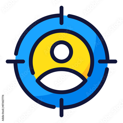 target audience icon illustration