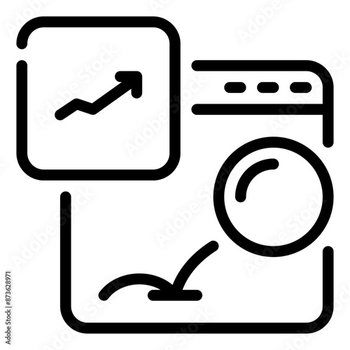 bounce rate icon illustration photo