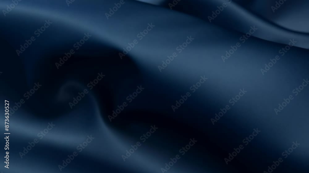 Abstract Dark Blue Silk Satin Background Generative AI Abstract Dark Blue Silk Satin Background Generative AI