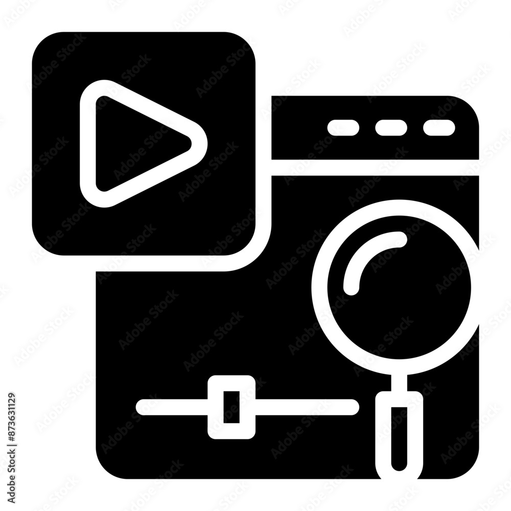 seo video icon illustration seo video icon illustration