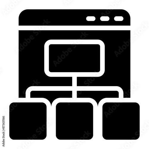 site map icon illustration