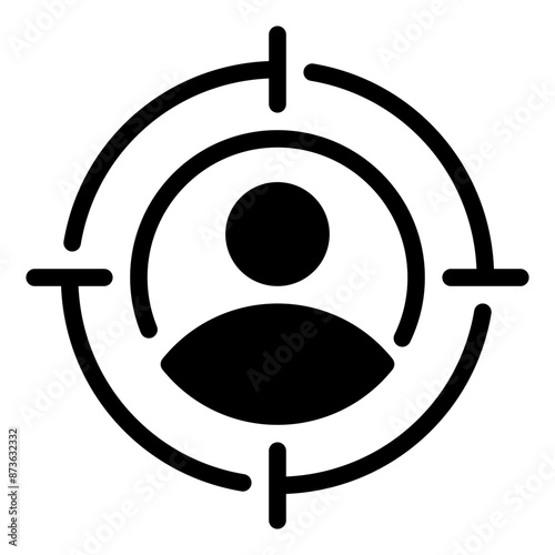 target audience icon illustration