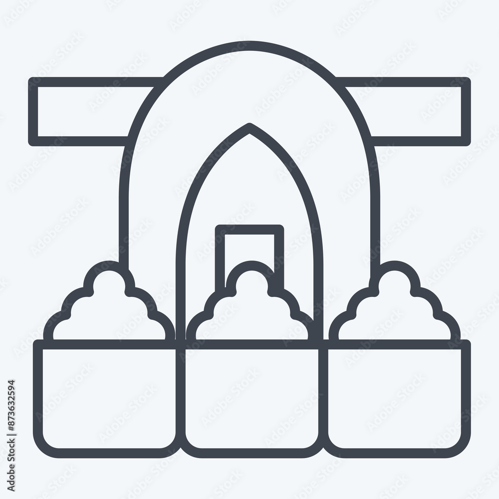 Icon Spice Market. related to Turkey symbol. line style. simple design editable. simple illustration Icon Spice Market. related to Turkey symbol. line style. simple design editable. simple illustration