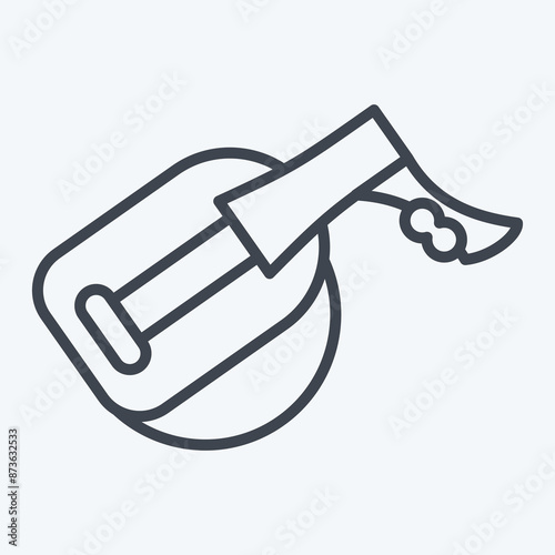 Icon Oud Sala. related to Turkey symbol. line style. simple design editable. simple illustration