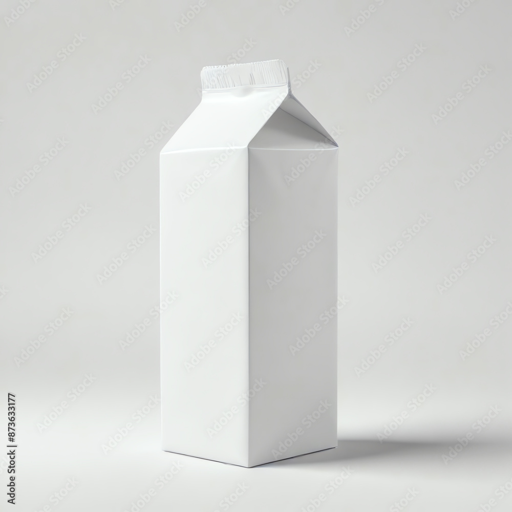 a blank Milk Carton packaging mockup isolated on white background with copy space a blank Milk Carton packaging mockup isolated on white background with copy space