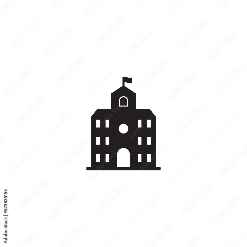 school building icon school building icon