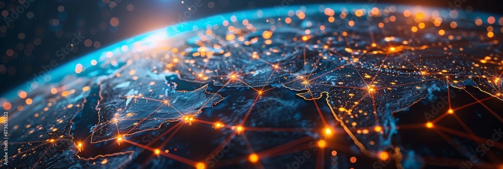 Global Social Media and Networking Concept with 3D Earth Globe and Interconnected Organizational Chart Representing Online Connections and Data Flow in High Resolution Global Social Media and Networking Concept with 3D Earth Globe and Interconnected Organizational Chart Representing Online Connections and Data Flow in High Resolution